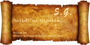 Soltész Gizella névjegykártya